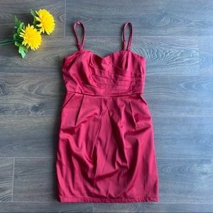 Little satin red dress